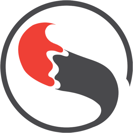 Fox Dark grey circle logo