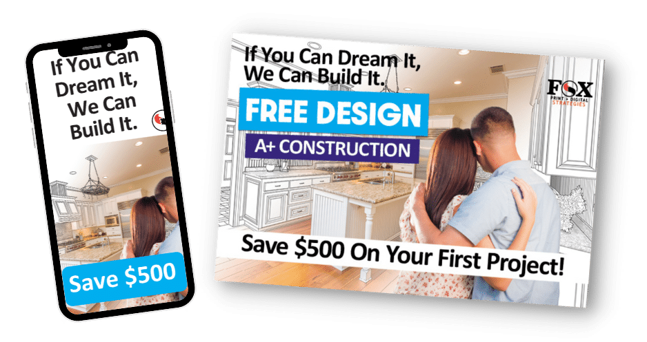 construction digital + direct mail marketing